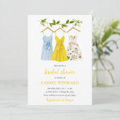 Zomer Kleding Kleding Line Vrijgezellenfeest Kaart (Staand voorkant)