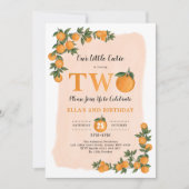 Zomer Kleine Cutie Sinaasappel Citrus 2e Verjaarda Kaart (Voorkant)