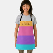 Zomer Kleuren Gepersonaliseerde Naam Schort (Insitu)