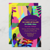 Zomer Kleuren Kunst Galerij Opening Aankondiging (Voorkant / Achterkant)