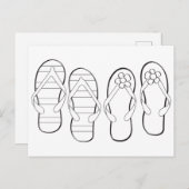 Zomer Kleurend Briefkaart (Voorkant / Achterkant)