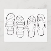 Zomer Kleurend Briefkaart (Voorkant)