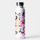 Zomer Kleurrijk Flamingo Circle Leaf Waterfles (Links)