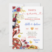 Zomer kleurrijk Italiaans repetitie diner Kaart (Voorkant)