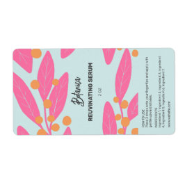 Zomer Kleurrijke Blad Serum Druppelfles Labels