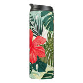 Zomer kleurrijke hawaiian naadloos patroon met tro thermosbeker (Geroteerd rechts)