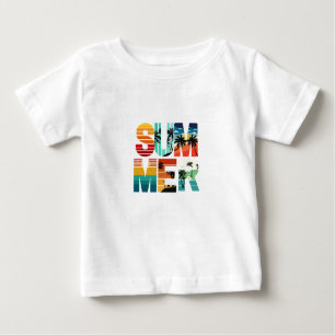 Zomer Kleurrijke Moderne Witte baby shirts