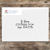 Zomer Kleurrijke Strandballen Gepersonaliseerd Etiket