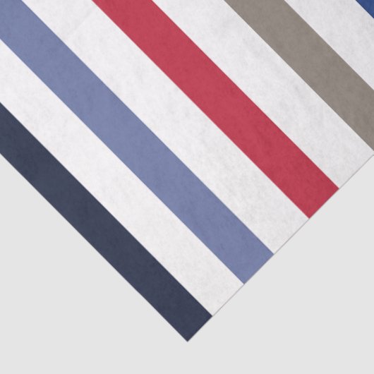 Zomer Kleurrijke Strepen Verjaardag Tissuepapier (Detail)