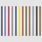 Zomer Kleurrijke Strepen Verjaardag Tissuepapier (Voorkant)