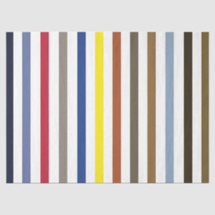 Zomer Kleurrijke Strepen Verjaardag Tissuepapier