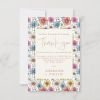 Zomer kleurrijke wilde bloemen patroon bruiloft