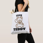 Zomer Knuffel Beer Teddy Tote Bag (Dichtbij)