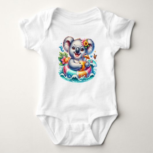 Zomer Koala Sublimatie Clipart-97702 Romper (Voorkant)
