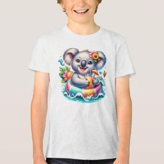 Zomer Koala Sublimatie Clipart Tri-Blend Shirt