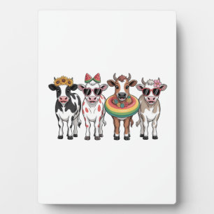 Zomer koeien PNG, Strand boerderij Fotoplaat