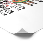 Zomer Koeien, Strand Boerderij Poster (Hoek)