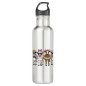 Zomer Koeien, Strand Boerderij Waterfles (Voorkant)