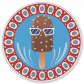 zomer koel sticker (Voorkant)