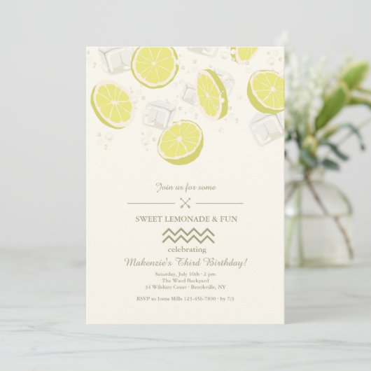 Zomer koelere uitnodiging (Staand voorkant)