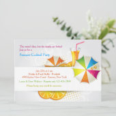 Zomer koelere uitnodiging (Staand voorkant)