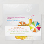 Zomer koelere uitnodiging (Voorkant / Achterkant)