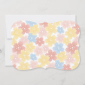 Zomer Kokeshi Doll - Leuk Geisha Verjaardagsfeest Kaart (Achterkant)