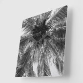 Zomer Kokos Chill Palm 2 Vierkante Klok (Hoek)