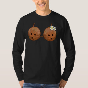 Zomer Kokosnoot Beha Halloween Kostuum Hawaii Aloh T-shirt