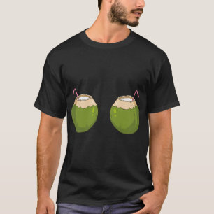 Zomer Kokosnoot Bra Grappige Kokosnoot T-shirt