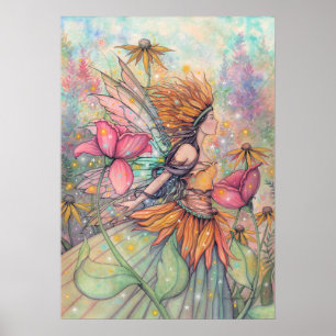 Zomer Koningin Feeën Kunst Poster door Molly Harri