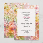 Zomer Kosmos Verjaardagsfeest Kaart (Voorkant / Achterkant)