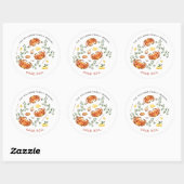 Zomer Krab Kookfeest | Low Country Kookfeest Barbe Ronde Sticker (Vel)