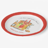 Zomer Kreeft Kookfeest | Kreeft BBQ Barbecuefeest Papieren Bordje (Gekanteld)