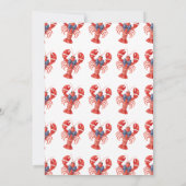 Zomer Kreeft Kuststrand Kaart (Achterkant)