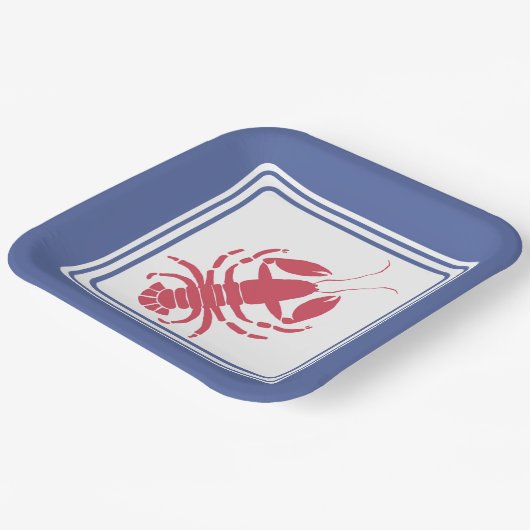 Zomer kreeft thema papier Bord (Gebogen)