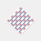 Zomer kreeft thema papier servet (Hoek)