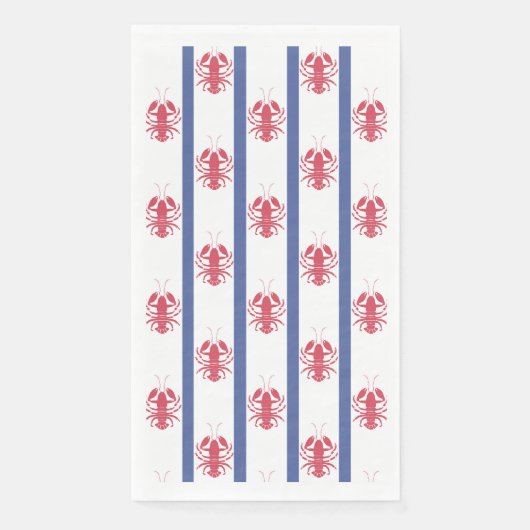 Zomer kreeft thema servet (Voorkant)