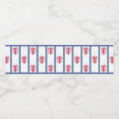 Zomer kreeft Thema Waterfles Label Waterfles Etiket (Enkel label)