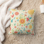 Zomer Kussen met Bloemen (Deken)