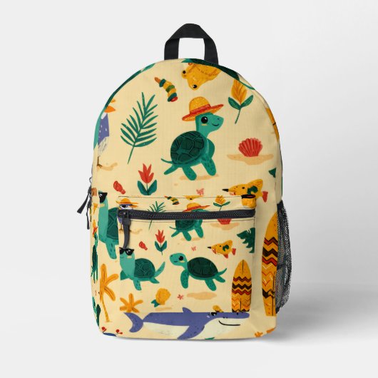 Zomer Kust Print Knip Naai Tas Cadeau (Voorkant)