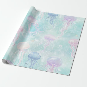 Zomer Kwallen Kustpatroon Cadeaupapier