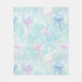 Zomer Kwallen Kustpatroon Fleece Deken (Voorkant)