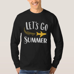 Zomer laat nu gaan strand 1 t-shirt