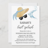 Zomer Laatste Splash Bachelorette Party Kaart (Voorkant)