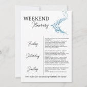 Zomer Laatste Splash Bachelorette Party Kaart (Achterkant)