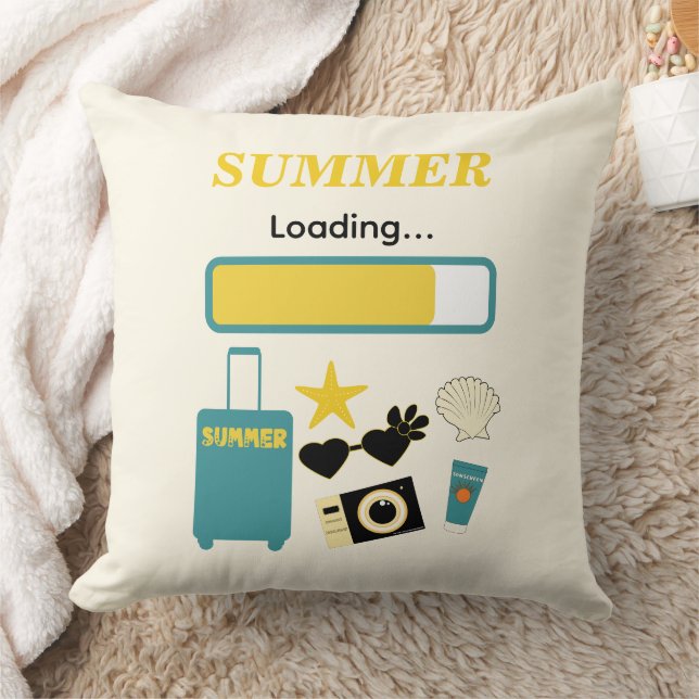 Zomer Lade Geel Worp Kussen (Deken)