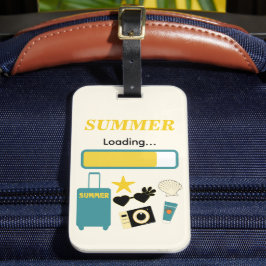 Zomer Lade Gele Bagage Label