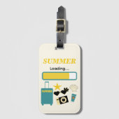 Zomer Lade Gele Bagage Label (Voorkant (verticaal))