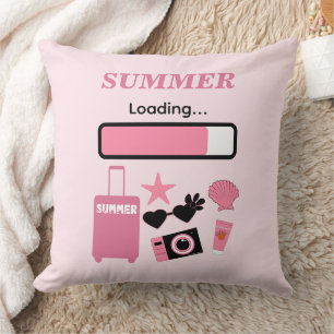 Zomer Lade Roze Worp Kussen
